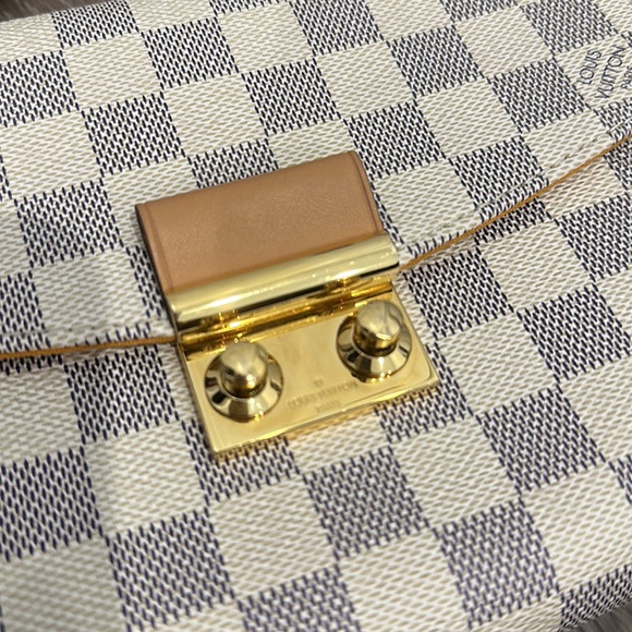 RARE Louis Vuitton Damier Azur Braided Croisette Rose - Picture 7 of 15